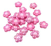 Pack of 10 Hot Baby Pink Iridescent Focal Bead Beads Pen Craft Supplies Supply Resin Cabochon DIY Crafting Junk Charm Plastic Charms Flat Back Phone Custom Acrylic Jewellery Case Making 16mm