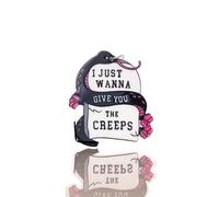 Pack of 10 I Just Wanna Give You The Creeps Horror Girl Bead Craft Supplies Supply Resin Cabochon DIY Crafting Junk Charm Plastic Charms Flat Back Phone Custom Acrylic Jewellery Case Making 32-30mm