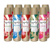 Pack of 10 Impulse Body Spray for Women Bundle, Includes Very Pink, Hint of Musk, Tease, True Love & Instant Crush - Fresh, Long-Lasting Deodorant Sprays (5 Fragrances, Double Pack 75ML)