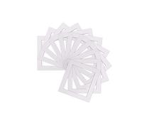 Pack of 10 - Instagram Square Bespoke Computer Cut Photo Mounts/Picture Mounts/Frame Mounts -Frame Size 10"x10" Mount Size 8 x8 - Color White