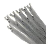 Pack of 10 Invisible Closed Zippers, Zippers in Many Sizes and Colors #3, Fine, Elegant and Discreet Zipper to Sew On Clothes, Dresses, Skirts, Sewing, (18 cm, 319)