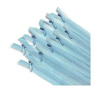 Pack of 10 Invisible Closed Zippers, Zippers in Many Sizes and Colors #3, Fine, Elegant and Discreet Zipper to Sew On Clothes, Dresses, Skirts, Sewing, (18 cm, 252)