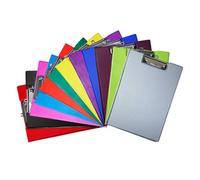 Pack Of 10 Janrax A4 Assorted Coloured Foldover Clipboards