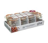 Pack of 10 jars with seals - for christenings, weddings, communions - sweet box for sugared almonds - stylish and modern