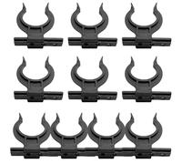 Pack of 10 kitchen plinth attachment, kitchen skirting board, skirting board clips, skirting board holder, kitchen plinth clips, skirting board attachment with 30 screws, black