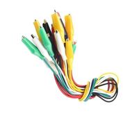 Pack Of 10 Laboratory Test Leads Mixed Size Alligators Clip 5 Distinct Color Enhancing Electrical Tool Clip Test Leads