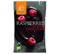 (Pack Of 10) Landgarten - Organic Raspberries in Dark Chocolate - (50g)