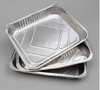 (Pack of 10) Large Disposable Aluminium Foil Baking/Roasting Pan/Tray (Half Gastronorm) Pack of 10, 12½ x10½" x1½"
