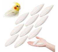 Pack of 10 large natural Cuttlefish, Cuttlefish Bone for Birds, 5-7cm suitable for Parakeets, Budgies and Canaries, Tortoises, Turtles, Snails and Terrapins, Parrots Chew Toys Natural Cuttlefish Bone