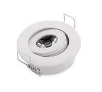 JOYINLED (Pack of 10) LED 3W Mini LED Downlighters White Round Led Cabinet Lights Lighting Fixtures 6000K + Driver