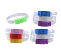 Pack Of 10 LED Glowing Bracelets Elegant Wristband For Party Bags Birthday Celebration And Night Time Event Battery Operated Bracelets