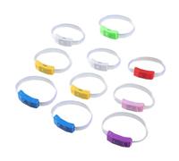 Pack Of 10 LED Light Up Bracelets Glowing Wristband Party Supplies For Kids And Adults Birthday Christmas Lights