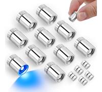 Pack of 10 LED Mini Lights, Battery Operated Dollhouse Lights, Miniature LED Lights, Microelectric LED Lights for Paper Lanterns, Party Decoration, Dollhouse Accessories (Blue Light)