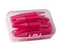 Pack of 10 Lenses Wearing Tool Lens Remover Tweezers with Storage Compartment for Everyday Travel Use Lenses Applicator