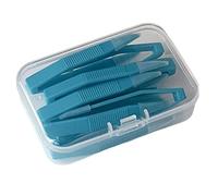 Pack of 10 Lenses Wearing Tool Lens Remover Tweezers with Storage Compartment for Everyday Travel Use Lenses Applicator