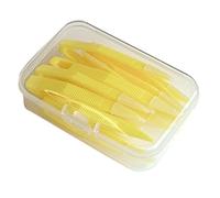 Pack of 10 Lenses Wearing Tool Lens Remover Tweezers with Storage Compartment for Everyday Travel Use Lenses Applicator