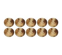 Pack of 10 Light Mixed Brown 20mm Round Faux Horn Sew On Plastic Buttons for Coats Jackets Knitwear Cardigans Flat 4 Holes 32L