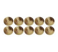 Pack of 10 Light Mixed Brown 23mm Round Faux Horn Sew On Plastic Buttons for Coats Jackets Knitwear Cardigans Flat 4 Holes 36L