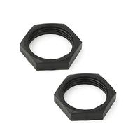 Pack of 10 LOCKNUT Plastic Black 20mm
