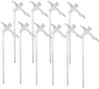 Pack of 10 Long Mounting Foam Spray Tubes | PU Pistol Attachments for Construction | Tubes for Insulation, Filling & Adhesive | Mounting Spray Set | Foam Accessories