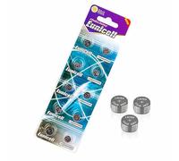 Pack of 10 - LR754/AG5 Eunicell 1.5V Button Coin Cell Alkaline Batteries - Suitable for use in LED lights, Digital Voice Recorders, Toys, Blood Glucose, Cholesterol Testing, Meters, Toys