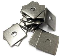 Pack of 10 - M12 x 50mm x 3mm Square Plate Washer A2 (304) Stainless Steel DIN 436