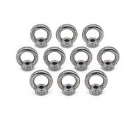 Pack of 10 - M5 A4 316 Stainless Steel Eye Nuts Marine Grade (10, M5)