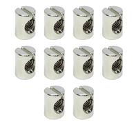 Pack of 10 M6 x 14mm Furniture Barrel Nuts,Durable Cross Dowels for Beds & Flat Pack Furniture, for Secure Assembly