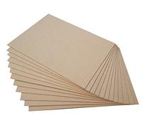 Pack of 10 MDF Blank Sheets 3mm Thick, A5, A4 & A3 Size, Safe for Laser and Pryography… (A5 (210x148mm))