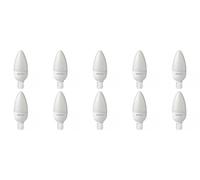 Pack of 10 Megaman 143304 LED Candle Light Bulbs Opal B15 SBC 2800K Warm White - 3.5 Watt + Free MCD LED Keyring Torch