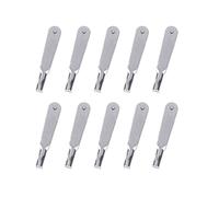 Pack of 10 Metal Servo Arm Horns, Metal Iron Clevis Chucks Pull Rod Connectors Clamp Link for Aircraft Models Linkage Stoppers