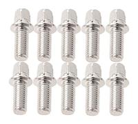 Pack of 10 Metal Square Shape Head Drum Kit Pedal Mallet Hammer Mounting Screws Silver DIY