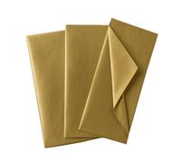 Pack Of 10 Metallic Gold Acid Free 50 X 70Cm Tissue Paper Sheets
