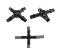 Pack of 10 Micro Cross Connector 4.5mm Barb - Micro Irrigation Fitting Connector Adaptor for Micro tubing in Irrigation System.