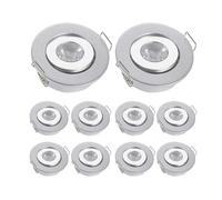 JOYINLED (Pack of 10) Mini 3W LED Recessed Ceiling Down Light Lamps LED Downlights for Living Room Cabinet Bedroom 5000K