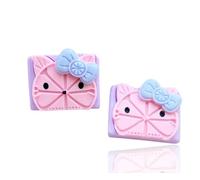 Pack of 10 Mixed Back To School Theme Kawaii Pink Cat Supplies Supply Resin Cabochon for DIY Crafting Junk Charm Plastic Charms Flat Back Custom Acrylic Jewellery Making Scrapbook 28x20mm