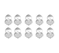 Pack of 10 Multipurpose Large Heart Earring Lifter Backs for Heavy Earrings Mixed Color Pierced Ear Stoppers Large Earring Backs