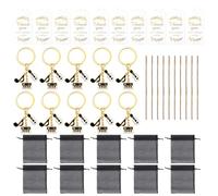 Pack of 10 Music Theme Keychains Set with Guitar and Electronic Keyboard Birthday Party Souvenir Daily Decoration Items Creative Guitar Keychain