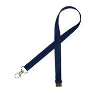 Pack of 10 Navy Blue Lanyards perfect for ID Cards, Name Badges, USB Drives, and Much More - Durable Breakaway Navy Blue Lanyard Neck Strap Suitable for Everyday Use