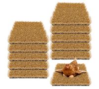 Pack of 10 Nesting Box Pads for Chickens, 30 x 30 cm Chicken Nest Mat, Washable Practical Laying Nesting Bird Nests for Farm, Backyard, Homestead, Garden