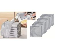 (Pack of 10) Non Scratch Wire Dishcloth, Multipurpose Wire Dishwashing Rags for Wet and Dry, Reusable Stainless Steel Cleaning Cloth, Kitchen Metal Dish Cloths for Washing Dishes Sinks,Stove Top