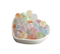 Pack of 10 NonPorous Magic Colour Sprinkler Gold Glaze Loose Beads NonPorous Magic Colour Sprinkler Gold Glaze Loose Beads Stone Decorations for the Garden (G, One Size)