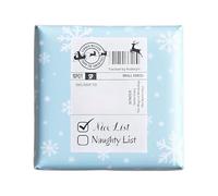 Pack of 10 North Pole Christmas Postage Labels, Official Santa Package Label, Xmas Delivery Tracking, Kids Postage - NOT Personalised (HANDWRITE Your OWN Name)