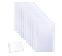 Pack of 10 Notebook Covers A4 Transparent, School Books Book Cover Book Covers 30 cm Books Envelopes Transparent Book Cover Book Protector Book Cover Cover Film Set for School Book