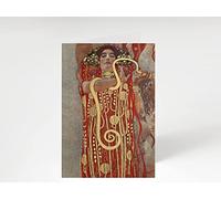 Pack of 10 Notecards, Fine Art Notecards and envelopes, 4 x 6" Blank Note Cards, Gi Printed on Fine Art Matte Card, Thank You Card Notelets, Klimt Hygieia