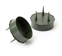Pack of 10 OASIS® Green Candle Holders (8cm)