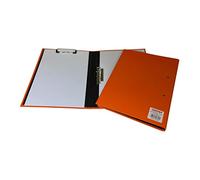 Pack of 10 Orange A4 Clipboard Document Clamp File Folders
