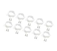Pack of 10 outdoor lighting clips, performance in all weather safety design, robust construction for secure attachment, hold the lamp clip in any weather