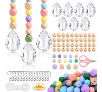 Pack of 10 Oval Suncatchers Crystal 38 mm DIY Suncatcher Transparent
