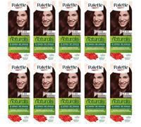 (Pack of 10) Palette Permanent Naturals Colour Cream 3-68 Chocolate Brown Hair Colour - Full Box - with English Instruction Leaflet